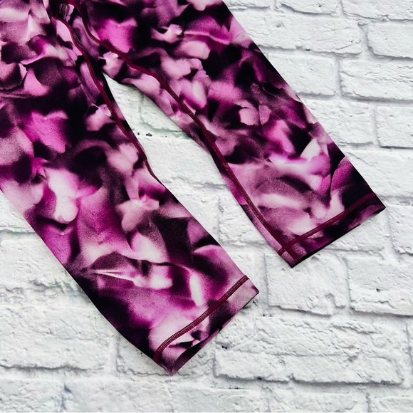 Lululemon Wunder Under Capri Cropped Leggings Size 10 Blush Blossom High Rise - Picture 3 of 8